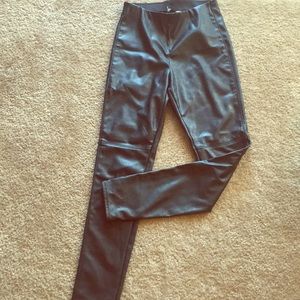 Black non leather pants